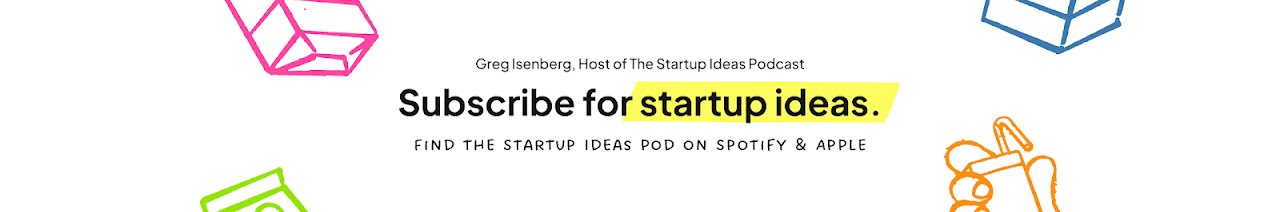 Greg Isenberg YouTube channel banner